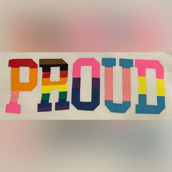 Pride “PROUD” Hoodie Sweatshirt Size Small - Picture 4 of 6
